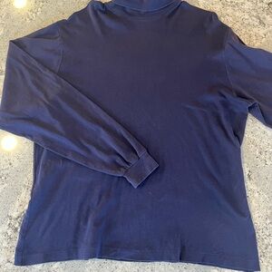 Vintage 90s L.L. Bean Men's Deep Blue Turtleneck Sweater